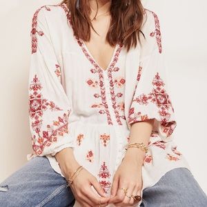 Free People Ariana Tunic in Ivory